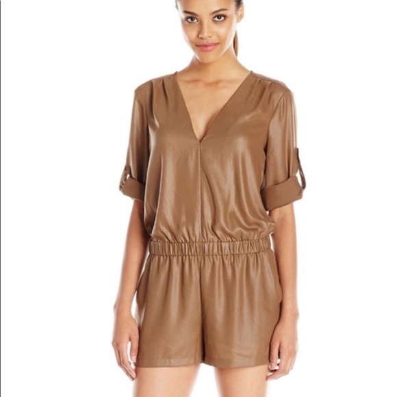 BCBGMaxAzria Pants - BCBGMAXAZRIA Soren Romper in Tart